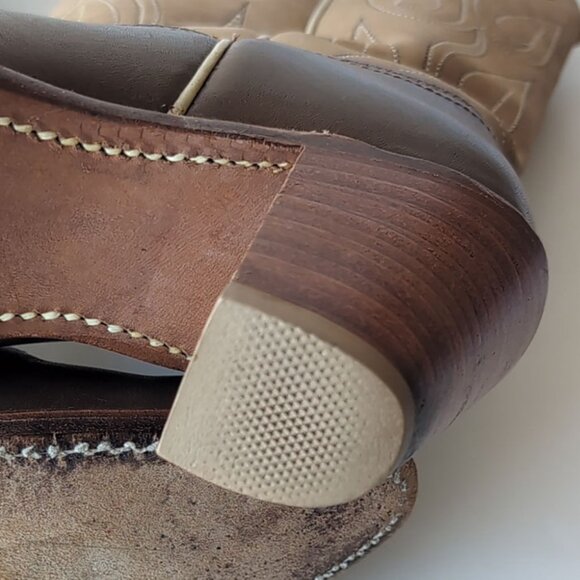 Vintage Acme Brown Leather Daisy Western Cowgirl Boots Size 6.5 M - Picture 11 of 13